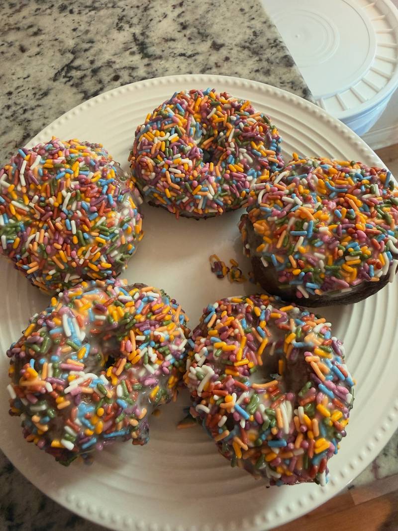 Hard White and Soft white fresh milled flour donuts