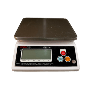 Digital kitchen scale for weighing the best whole grains and measuring ingredients for whole grain milling.